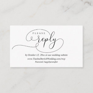 D'accompagnement Réponse RSVP en ligne, carte de boîtier Mariage mo