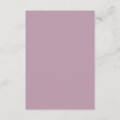 D'accompagnement Rococo rose simple mariage carte RSVP (Dos)