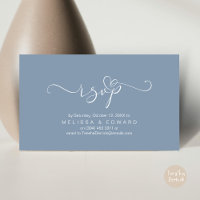 Romantique Mariage RSVP Diner Carte d'invitation
