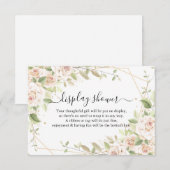 D'accompagnement Rose Afficher la carte de boîtier du Wedding showe (Devant / Derrière)