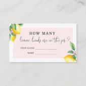 D'accompagnement Rose Combien de têtes de citron carte de boîtier (Devant)