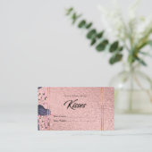 D'accompagnement Rose Gold Combien de baisers Carte de boîtier nupt (Debout devant)