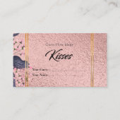 D'accompagnement Rose Gold Combien de baisers Carte de boîtier nupt (Devant)