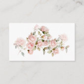 D'accompagnement Rose rose et verdure Feuille mariage carte RSVP (Dos)