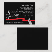 D'accompagnement Ruban rouge, grande carte de cérémonie d'ouverture (Devant / Derrière)