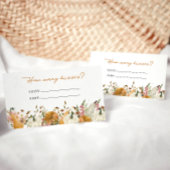 D'accompagnement Rustic Automne Devine Combien De Baisers Carte Boî