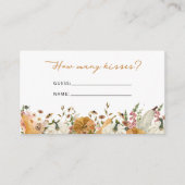 D'accompagnement Rustic Automne Devine Combien De Baisers Carte Boî (Devant)