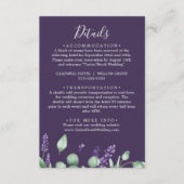 D'accompagnement Rustic Lavender Purple Détails Carte de boîtier (Devant)