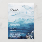 D'accompagnement Rustic Ocean Détails Mariage Carte de boîtier (Devant)