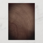 D'accompagnement Rustic Wood Détails Mariage Site Carte de boîtier (Dos)