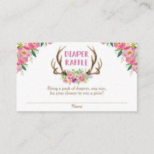 D'accompagnement Rustique floral fille baby shower carte de tombole