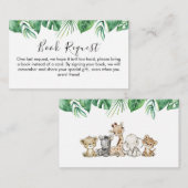 D'accompagnement Safari Animaux Demande de réservation Carte Insert (Devant / Derrière)