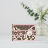 D'accompagnement Safari Girl Reminder Carte pour notes (Debout devant)