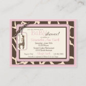 D'accompagnement Safari Girl Reminder Carte pour notes (Dos)