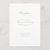 D'accompagnement Sage Green Minimal Élégant Mariage Carte de boîtie (Devant)