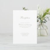 D'accompagnement Sage Green Minimal Élégant Mariage Carte de boîtie (Debout devant)