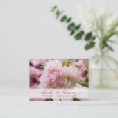 D'accompagnement Sakura ・ Carte de visite du site web Mariage (Debout devant)