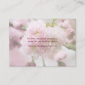 D'accompagnement Sakura ・ Carte de visite du site web Mariage (Dos)