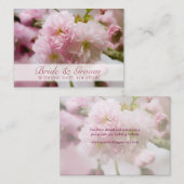 D'accompagnement Sakura ・ Carte de visite du site web Mariage (Devant / Derrière)