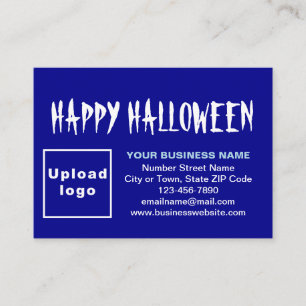 D'accompagnement Salutation d'Halloween d'affaires sur la carte de
