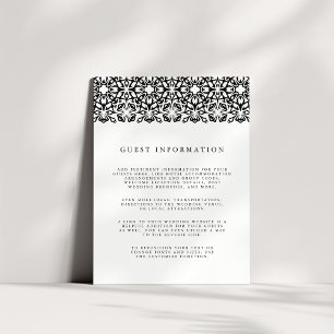 D'accompagnement Santorin Mariage Détails Carte de boîtier Noir