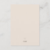D'accompagnement Script classique élégant QR Code Mariage carte RSV (Dos)