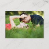 D'accompagnement Script simple avec photo, carte de changement d'ad (Dos)