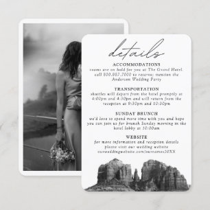 D'accompagnement Sedona Mariage Détails Carte de boîtier