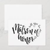 D'accompagnement Serez-vous mon chef d'honneur ? Carte de propositi (Devant / Derrière)