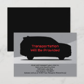 D'accompagnement Service de voiture Partie carte de bus transport S (Devant / Derrière)