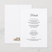 D'accompagnement Simple élégante - Détails du mariage Carte boîtier (Devant / Derrière)