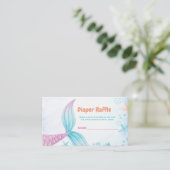 D'accompagnement Sirène sous la mer Carte de demande de raffle de c (Debout devant)