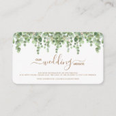 D'accompagnement Site Mariage Eucalyptus QR Code carte RSVP (Devant)