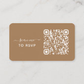 D'accompagnement Site Mariage Eucalyptus QR Code carte RSVP (Dos)