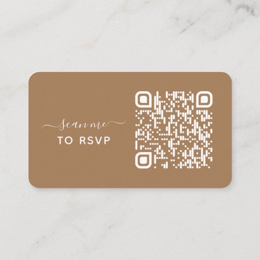 D'accompagnement Site Mariage Eucalyptus QR Code carte RSVP (Dos)