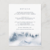 D'accompagnement Snowbound Guest Details Carte de boîtier (Devant)