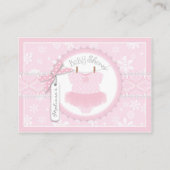 D'accompagnement Snowflakes Tutu Diaper Apportez une carte de livre (Dos)