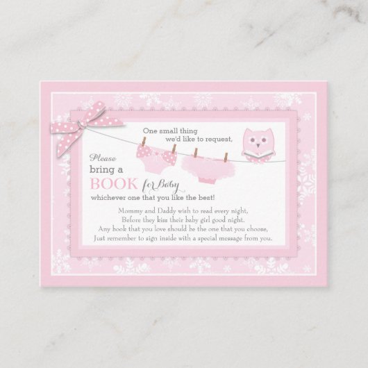 D'accompagnement Snowflakes Tutu Diaper Apportez une carte de livre (Devant)