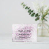 D'accompagnement Soft Pale Rose Hydrangea Mariage Carte de Charité (Debout devant)