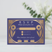 D'accompagnement SOLARA II : Carte RSVP de mariage (Debout devant)
