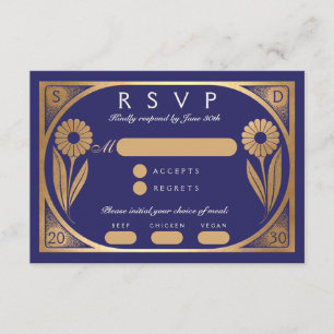 D'accompagnement SOLARA II : Carte RSVP de mariage
