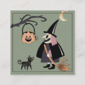 D'accompagnement Sorcière Happy Halloween de la carte de clôture de (Devant)