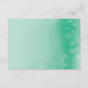 D'accompagnement SOUHAIT BIEN CARTE : ombre couleur émeraude vert é