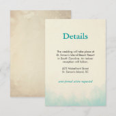 D'accompagnement Sous la carte Sea Details (Devant / Derrière)