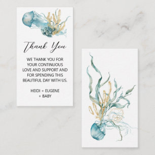 D'accompagnement Sous le Carte de remerciements du Baby shower des 