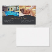 D'accompagnement Spa, massage & Wellness Resort Carte de visite (Devant / Derrière)