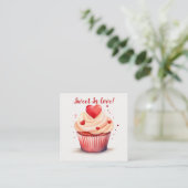 D'accompagnement Sweet In Love Cupcake Carte Saint-Valentin (Debout devant)