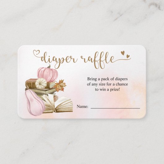 D'accompagnement Thème du livre Citrouille rose Déchets carte (Devant)