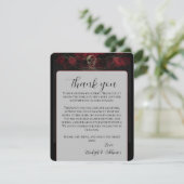 D'accompagnement Till Death Crâne gothique Merci carte de réception (Debout devant)