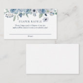 D'accompagnement Time for Tea Blue Floral Diaper Carte d'insertion (Devant / Derrière)